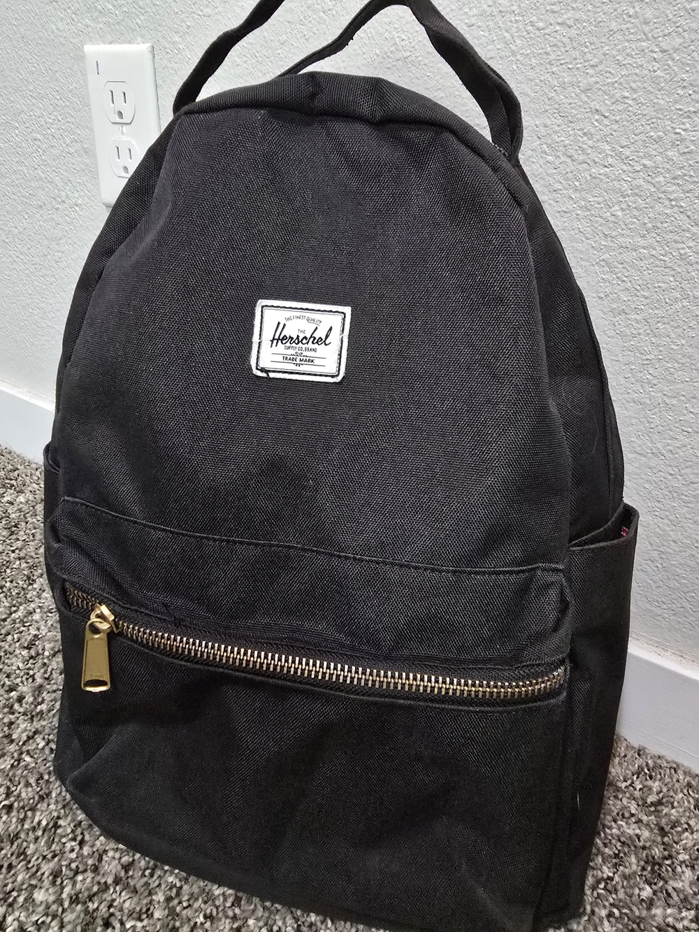 Herschel Supply Company Black Canvas Backpack